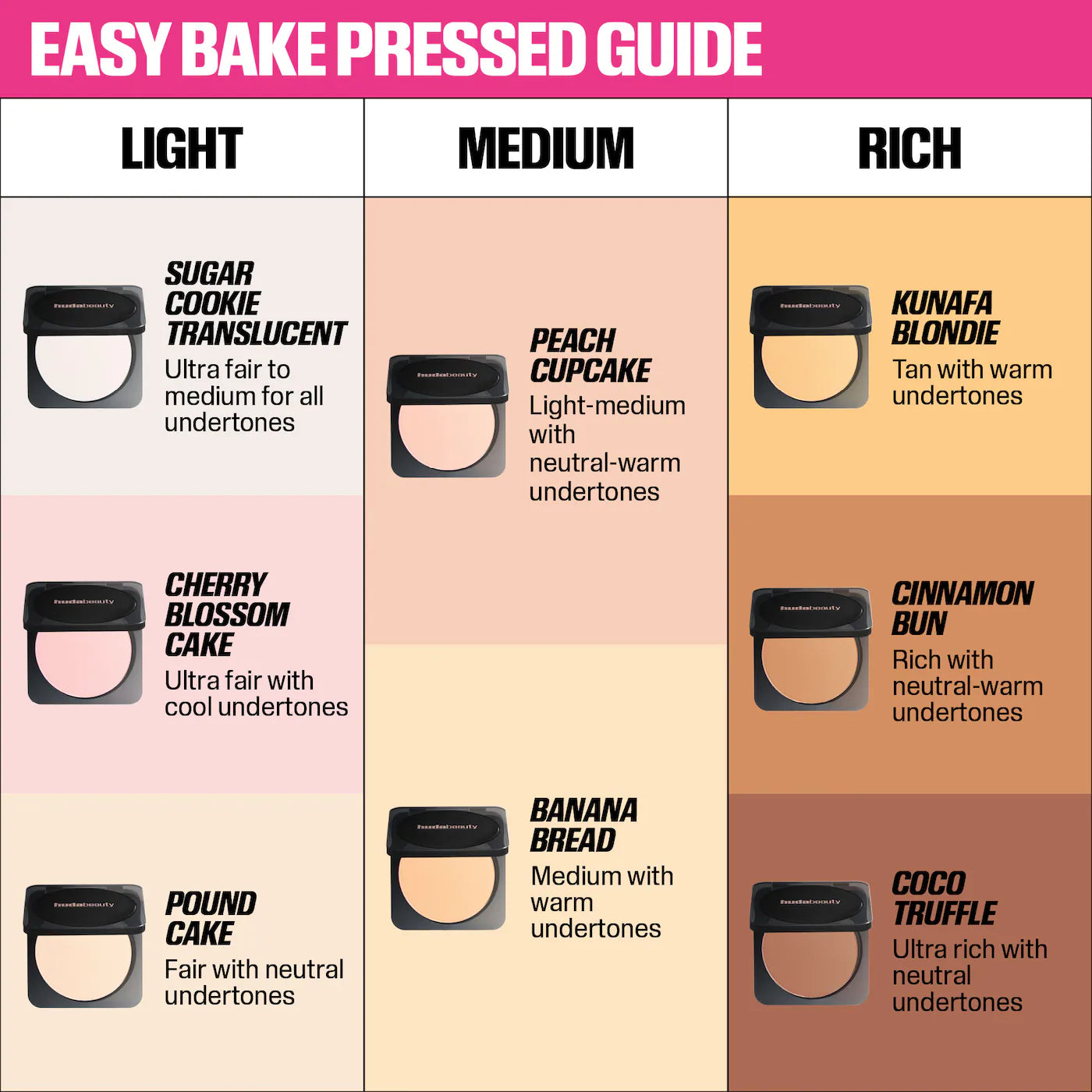 *PREORDEN: Easy Bake Airbrush Matte Pressed Setting Powder - HUDA BEAUTY / Polvo compacto