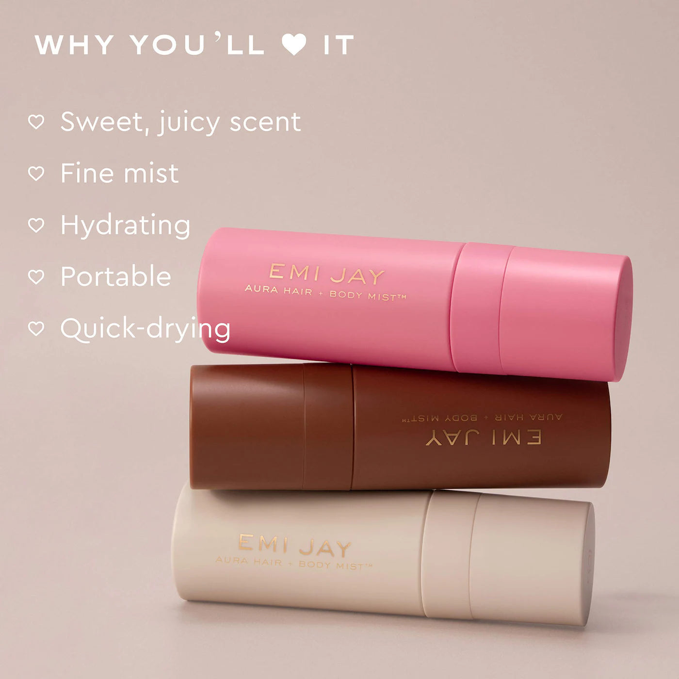 *PREORDEN: Aura Hair & Body Fragrance Mist in Lychee Baby with Lychee, Cherry, & Vanilla - Emi Jay / Fragancia para cabello para bebès