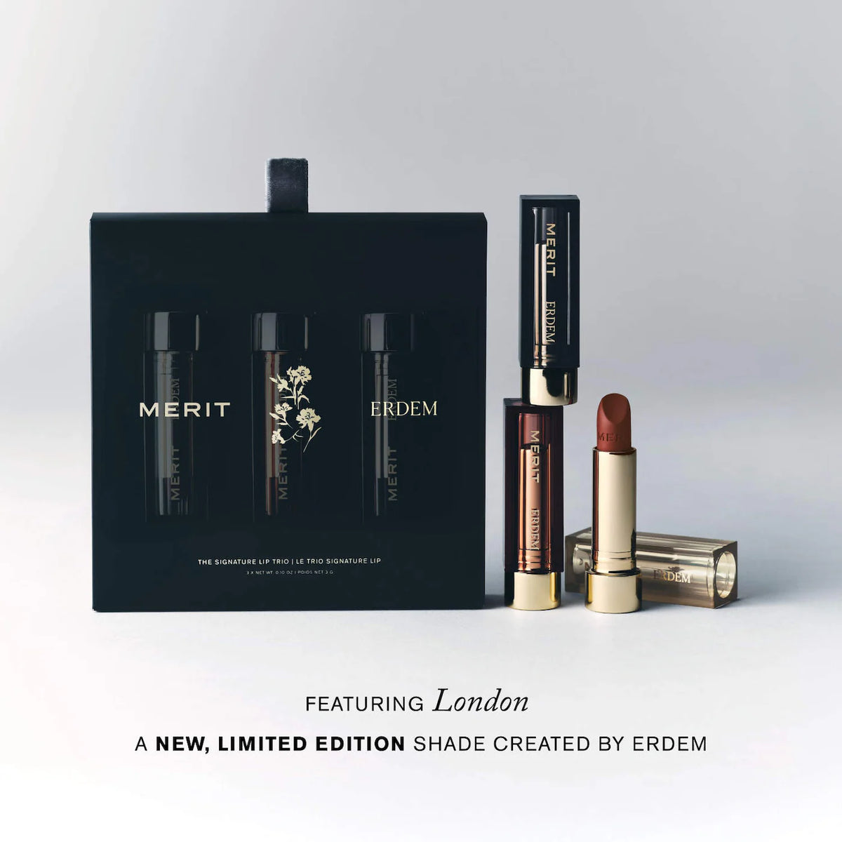 *PREORDEN: MERIT x Erdem Signature Lip Gift Set - MERIT / Set para labios