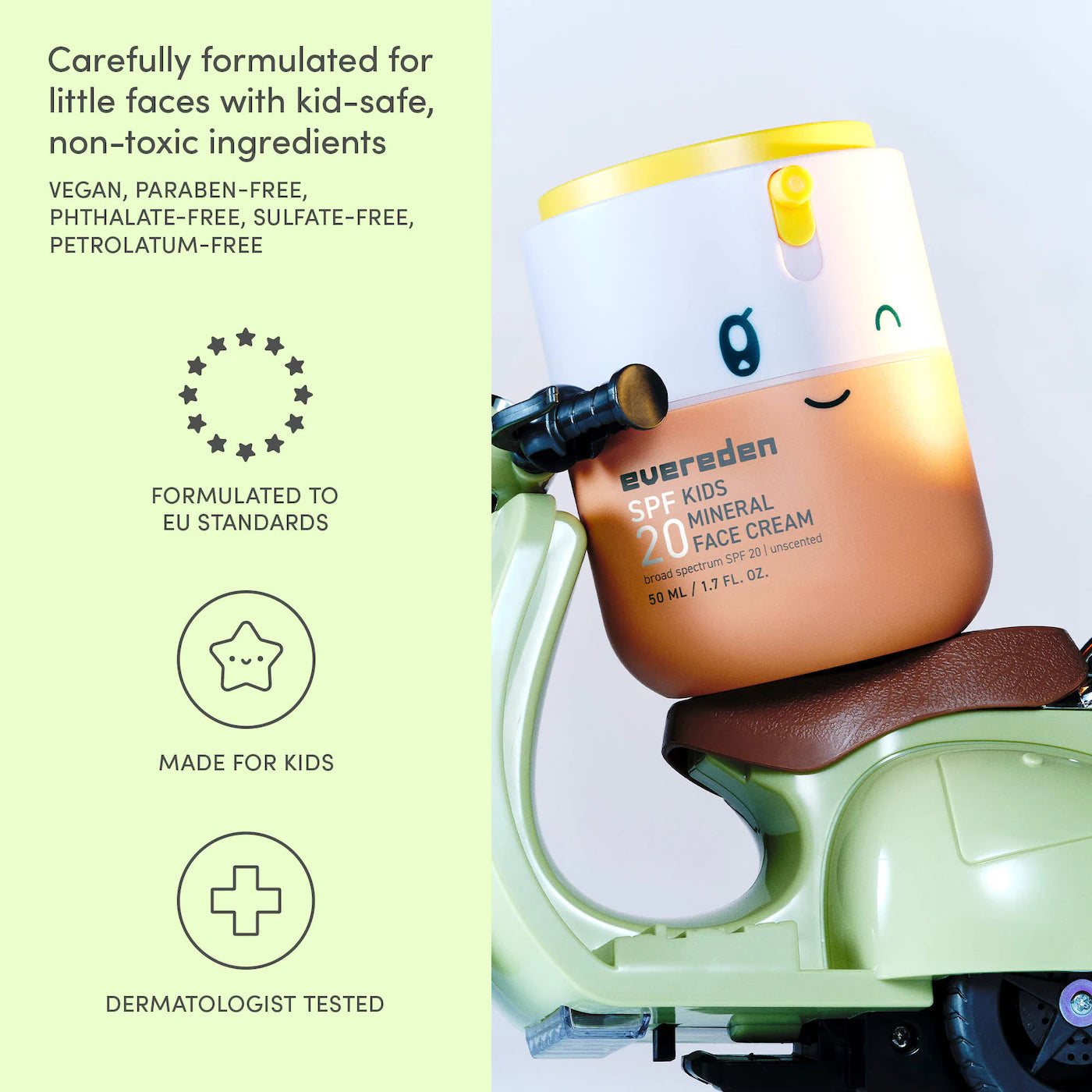*PREORDEN: Kids 2-in-1 Mineral Face Cream & Sunscreen SPF20 - Evereden / Crema facial con protector solar para niños