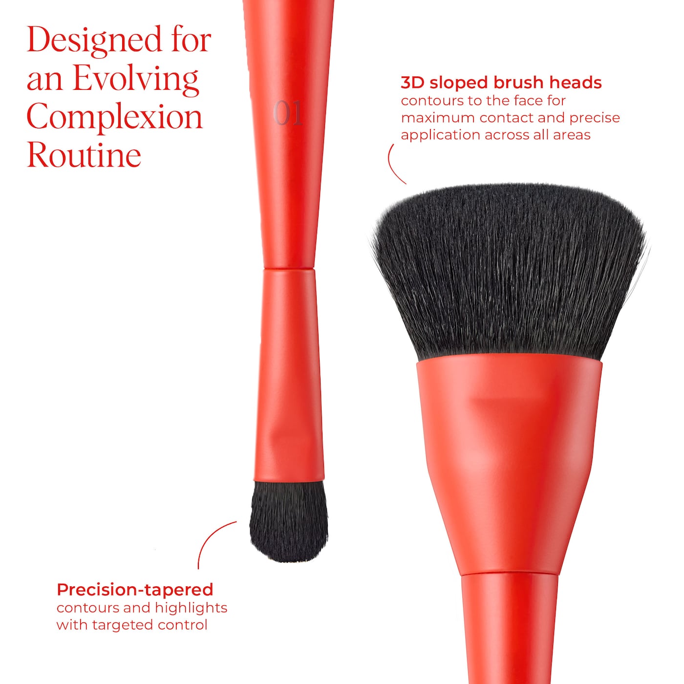 *PREORDEN: The Evolving Face Brush For Complexion - HUNG VANNGO BEAUTY / Brocha doble punta para el rostro