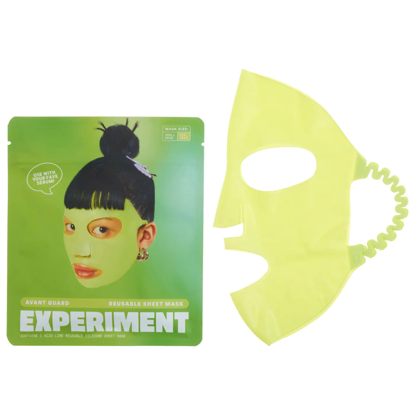 *PREORDEN: Avant Guard Reusable 100% Silicone Sheet Mask - Experiment / Mascarilla de silicona reutilizable