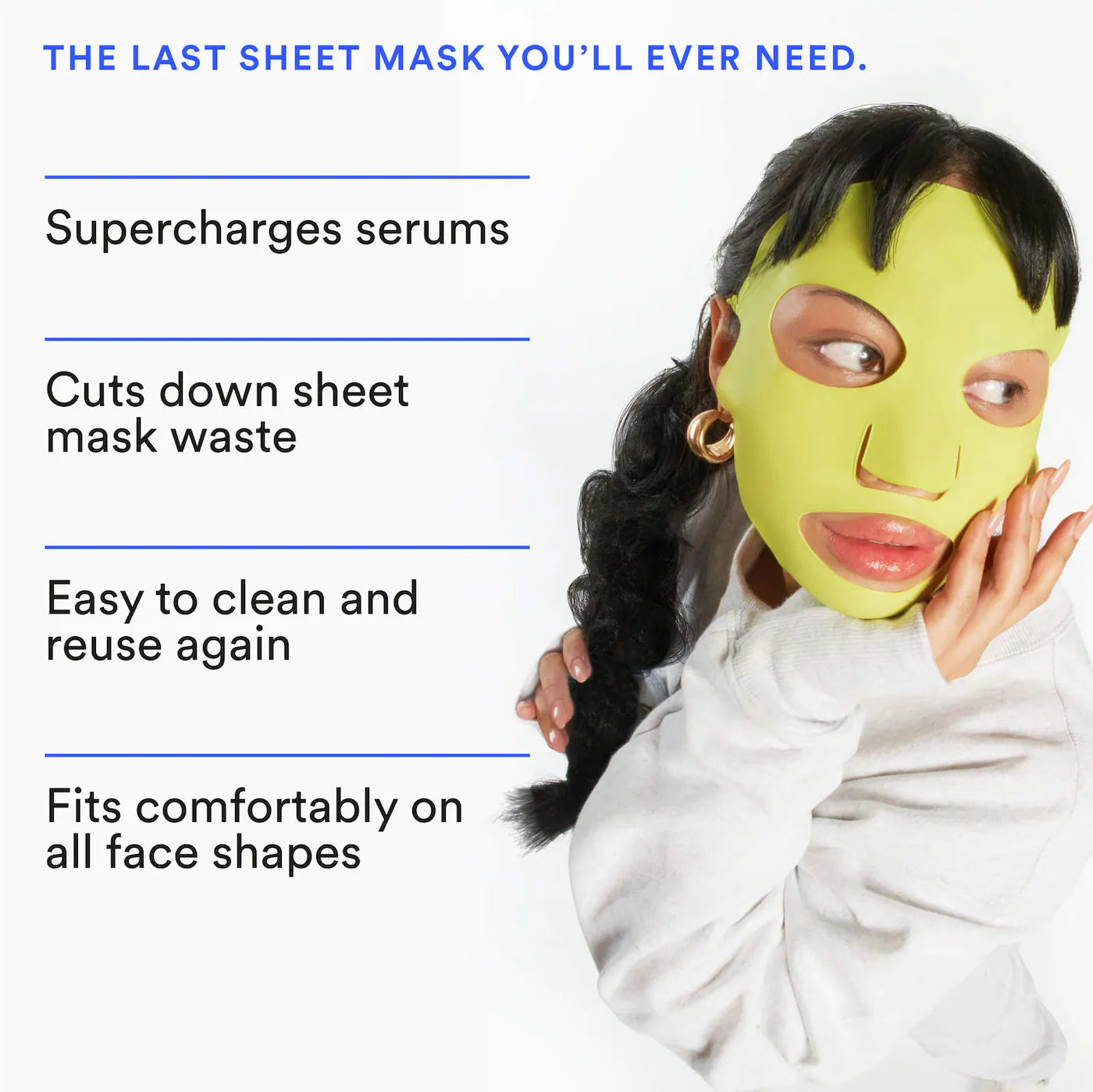 *PREORDEN: Avant Guard Reusable 100% Silicone Sheet Mask - Experiment / Mascarilla de silicona reutilizable