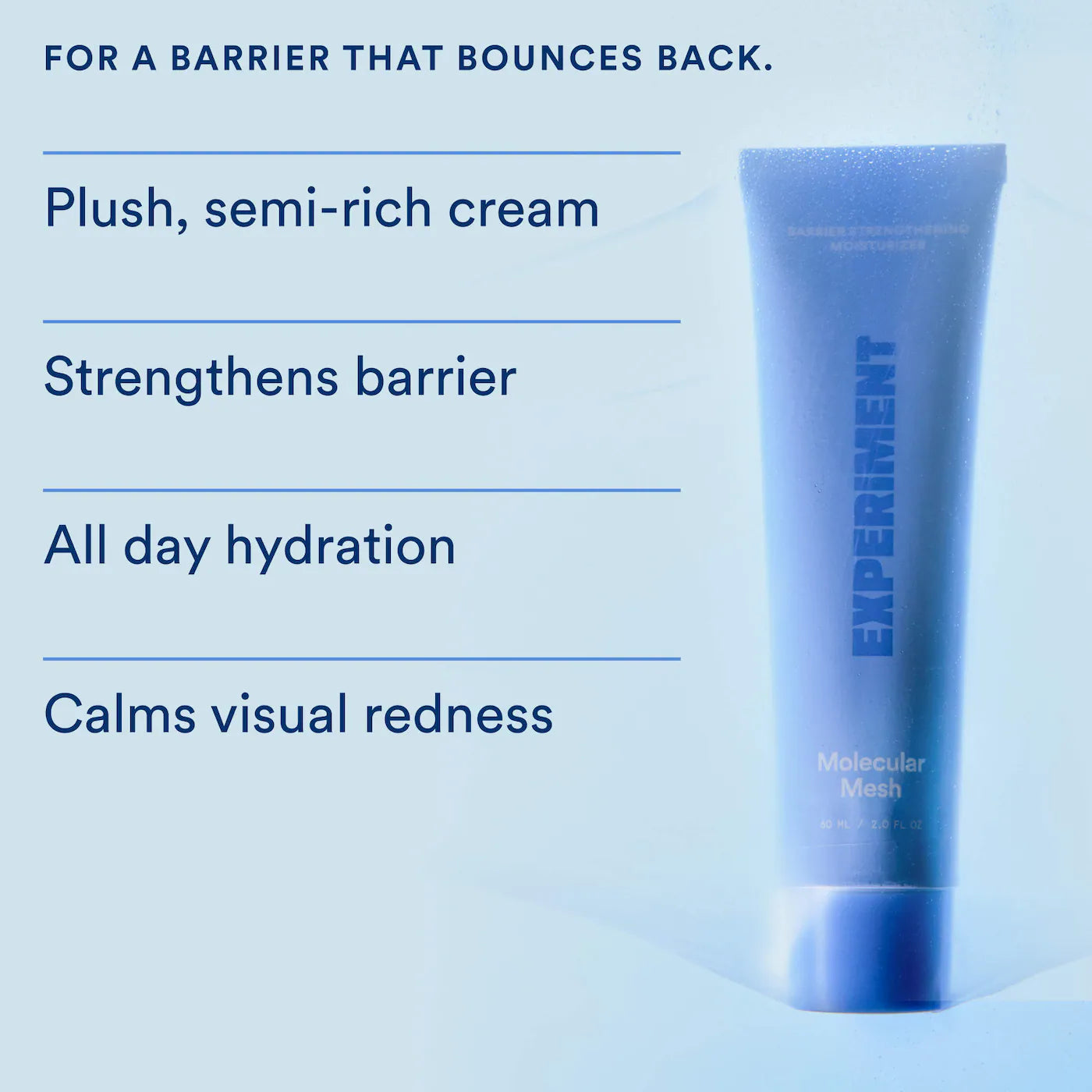 *PREORDEN: Molecular Mesh Barrier Strengthening Moisturizer with Ectoin + Centella  - Experiment / Crema facial hidratante