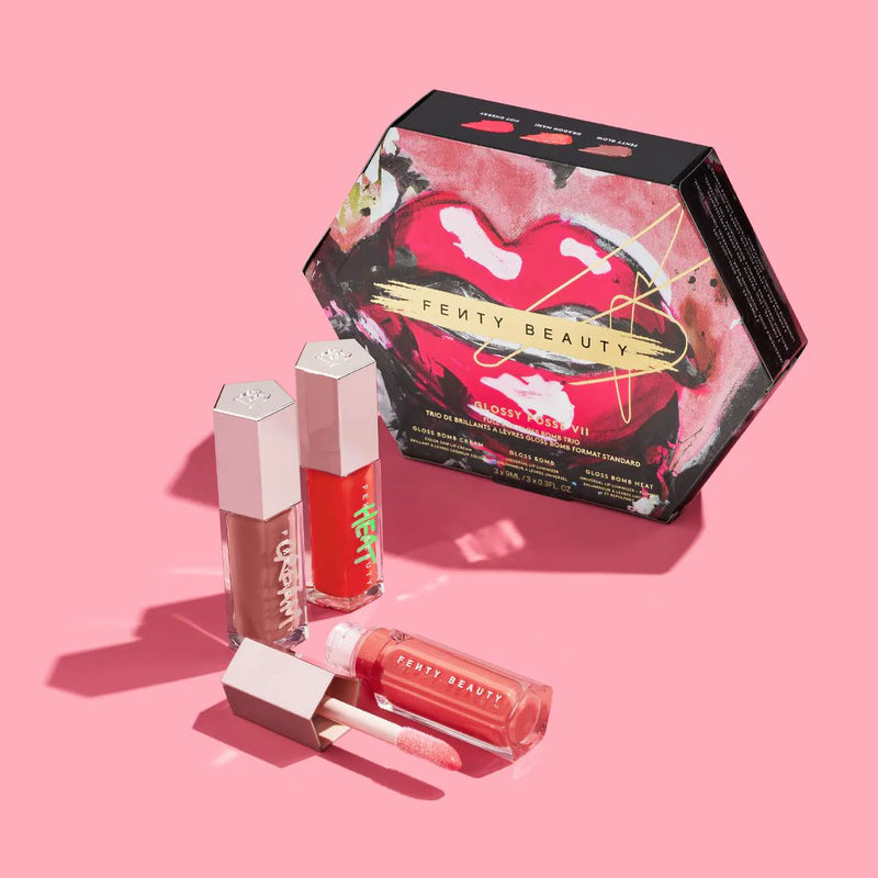 *PREORDEN: Glossy Posse VII Full-Size Gloss Bomb Trio - Fenty Beauty / Set 3 pzas gloss Ed. limitada