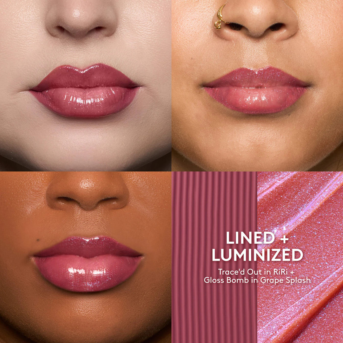Lined + Luminized 2-Piece Lip Set- Fenty Beauty / Set 2 delineador + gloss