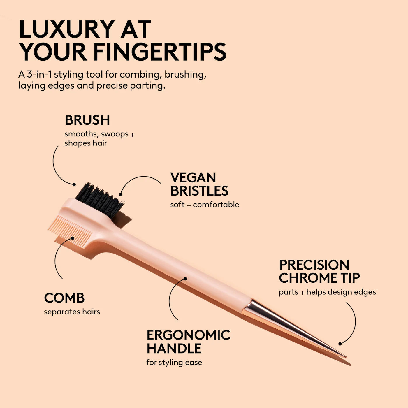 *PREORDEN: The Sidestick 3-in-1 Edge Styling Tool - Fenty Beauty by Rihanna / Peine para cabello