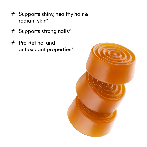 GLOW Hair, Skin & Nails Gummies - lemme / Gomitas para el cabello, piel y uñas