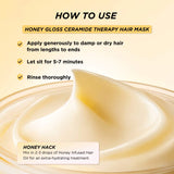 Honey Gloss Ceramide Therapy Hydrating Hair Mask - Gisou / Mascarilla para cabello hidratante