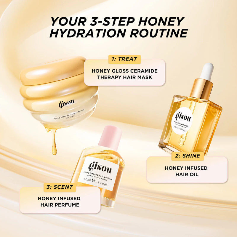 Honey Gloss Ceramide Therapy Hydrating Hair Mask - Gisou / Mascarilla para cabello hidratante