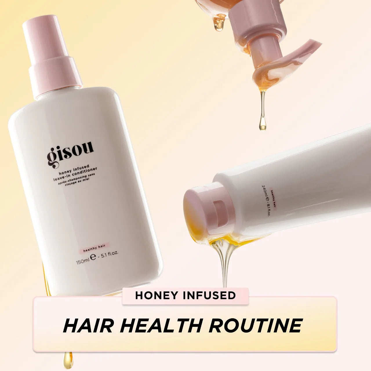 *PREORDEN: Gisou Honey Infused Leave-In Conditioner - Gisou / Acondicionador sin enjuage