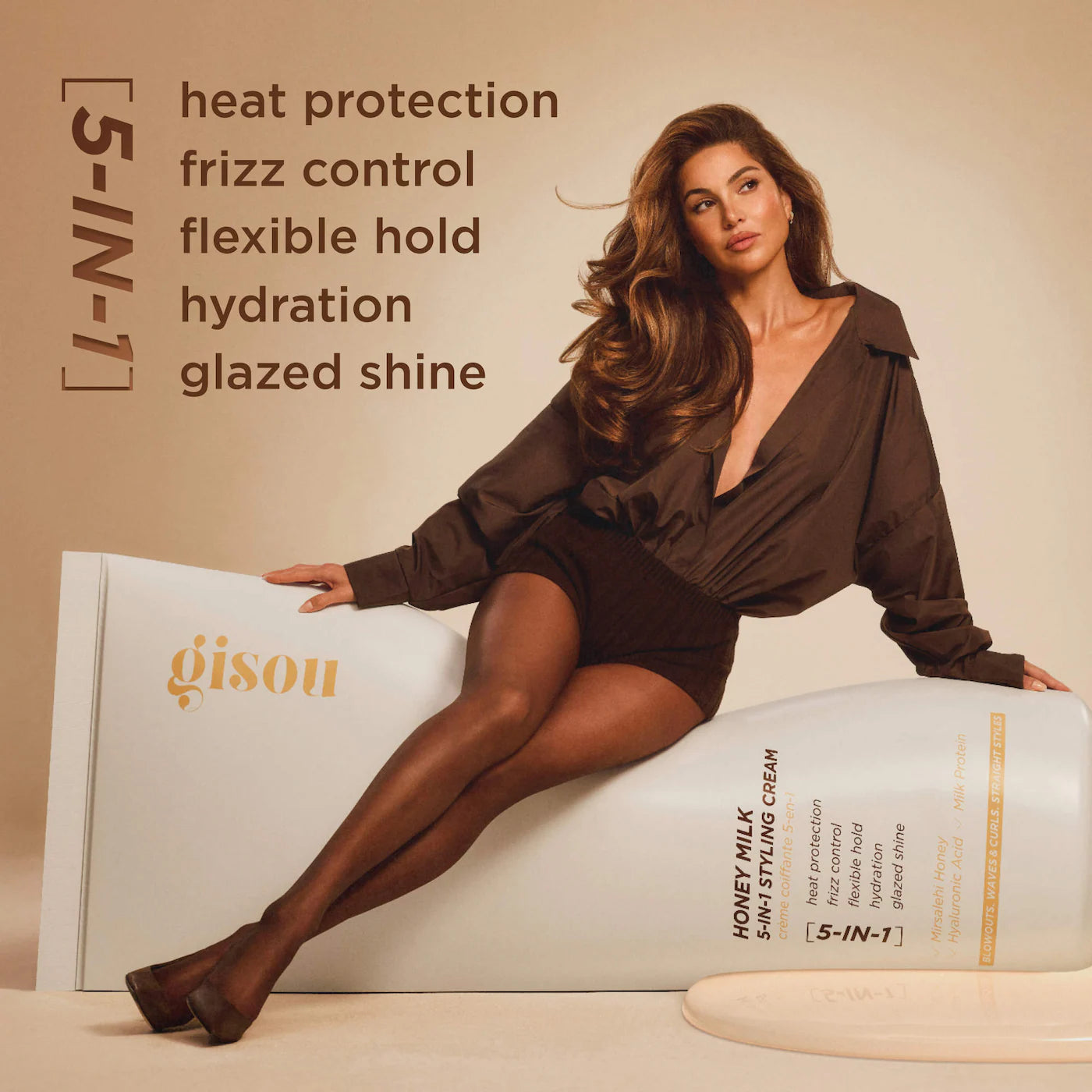 *PREORDEN: Honey Milk 5-in-1 Styling Cream - Gisou / Crema hidratante antifrizz con protección al calor