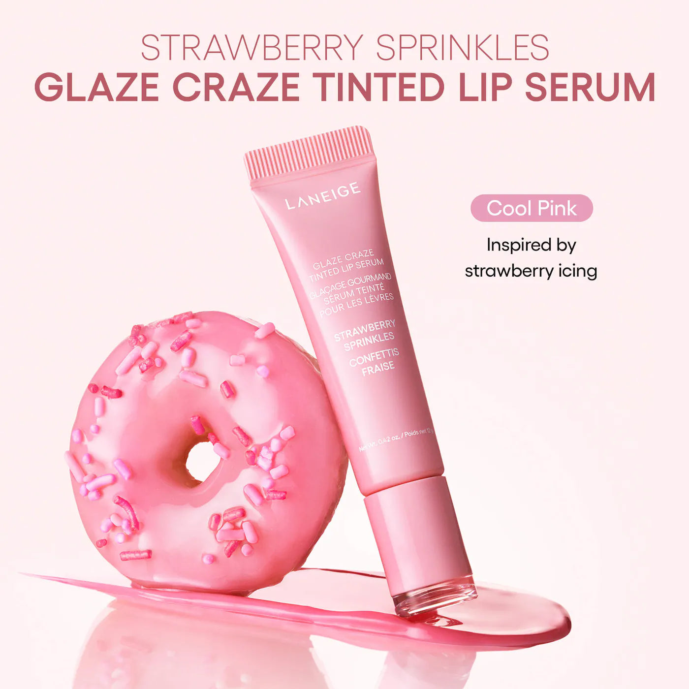 *PREORDEN: Glaze Craze Donut Delight Hydrating Tinted Lip Serum Duo - Laneige / Set 2 pzas labios