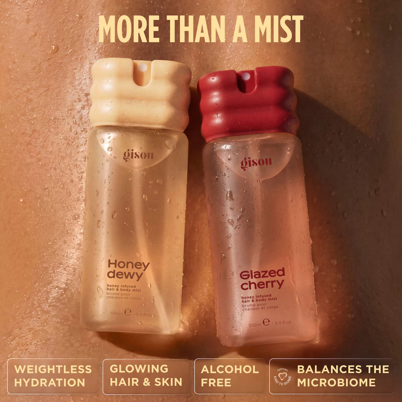 *PREORDEN: Glazed Cherry Honey Infused Hair & Body Mist - Gisou / Fragancia para cabello y cuerpo
