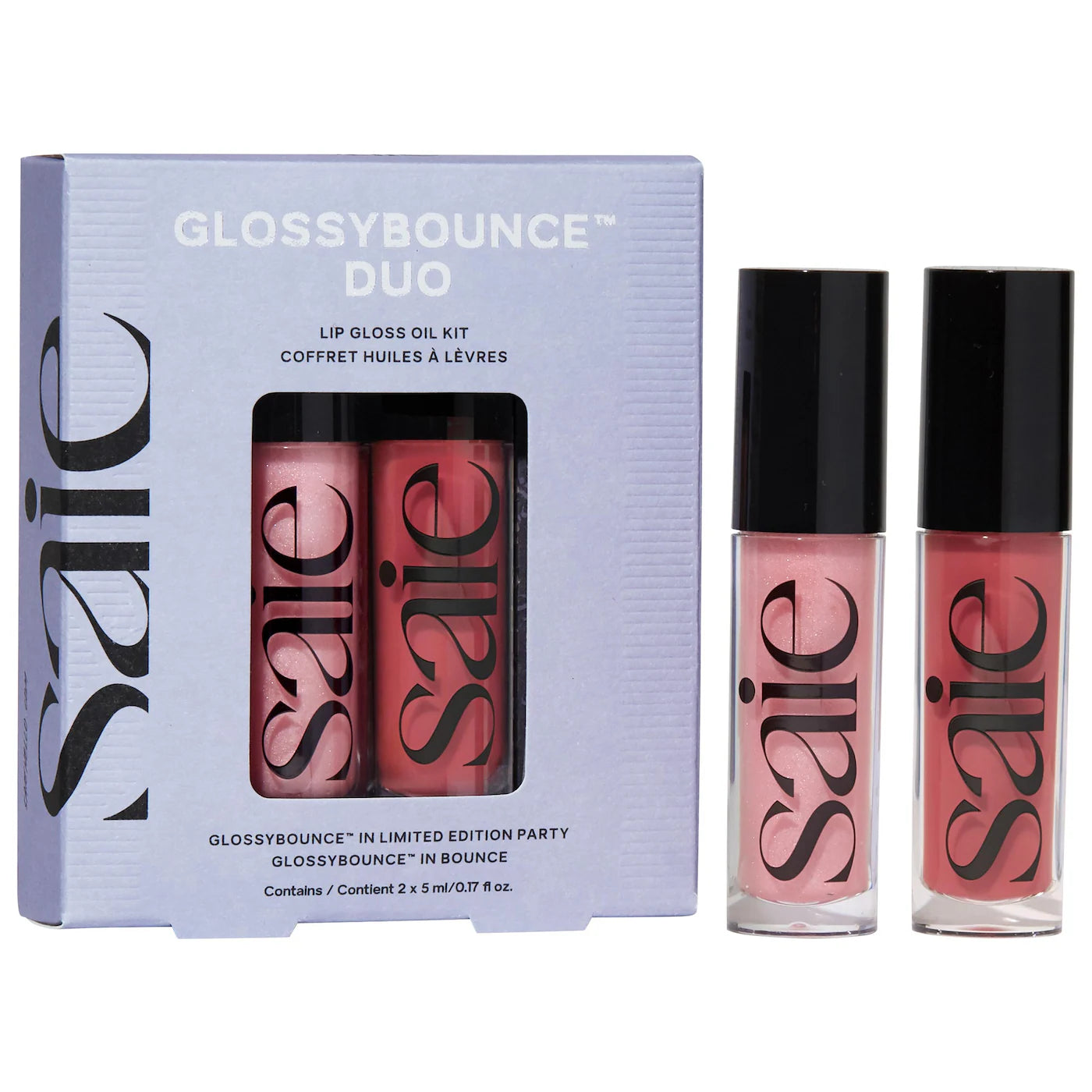 *PREORDEN: Glossybounce™ Lip Gloss-Oil Duo Gift Set - Saie / Set 2 pzas brillo labial