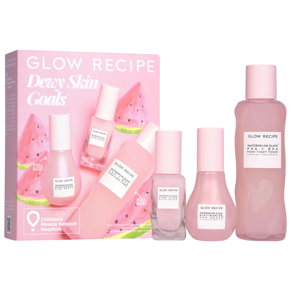 Dewy Skin Goals Kit - Glow recipe / Set 3 pzas piel luminosa