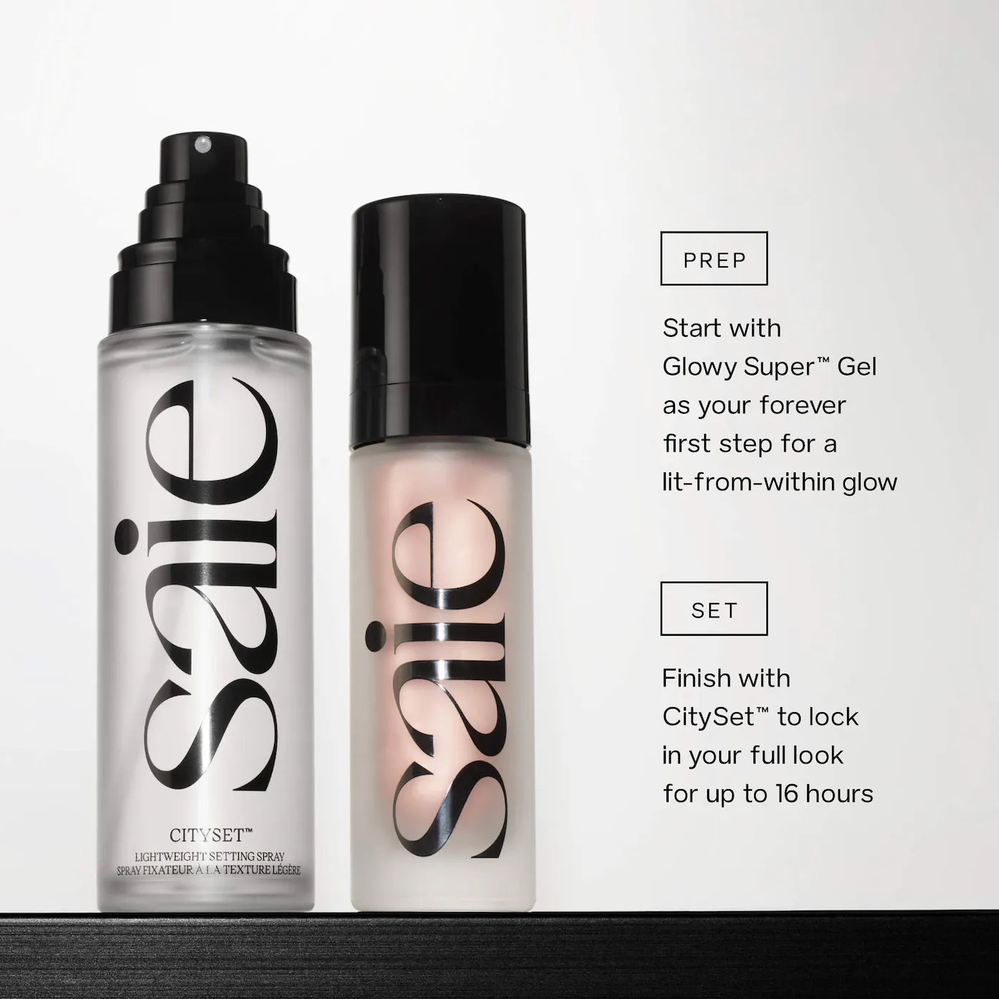 *PREORDEN: Glowy Super™ Gel & CitySet™ Gift Set - Saie / Set de makeup