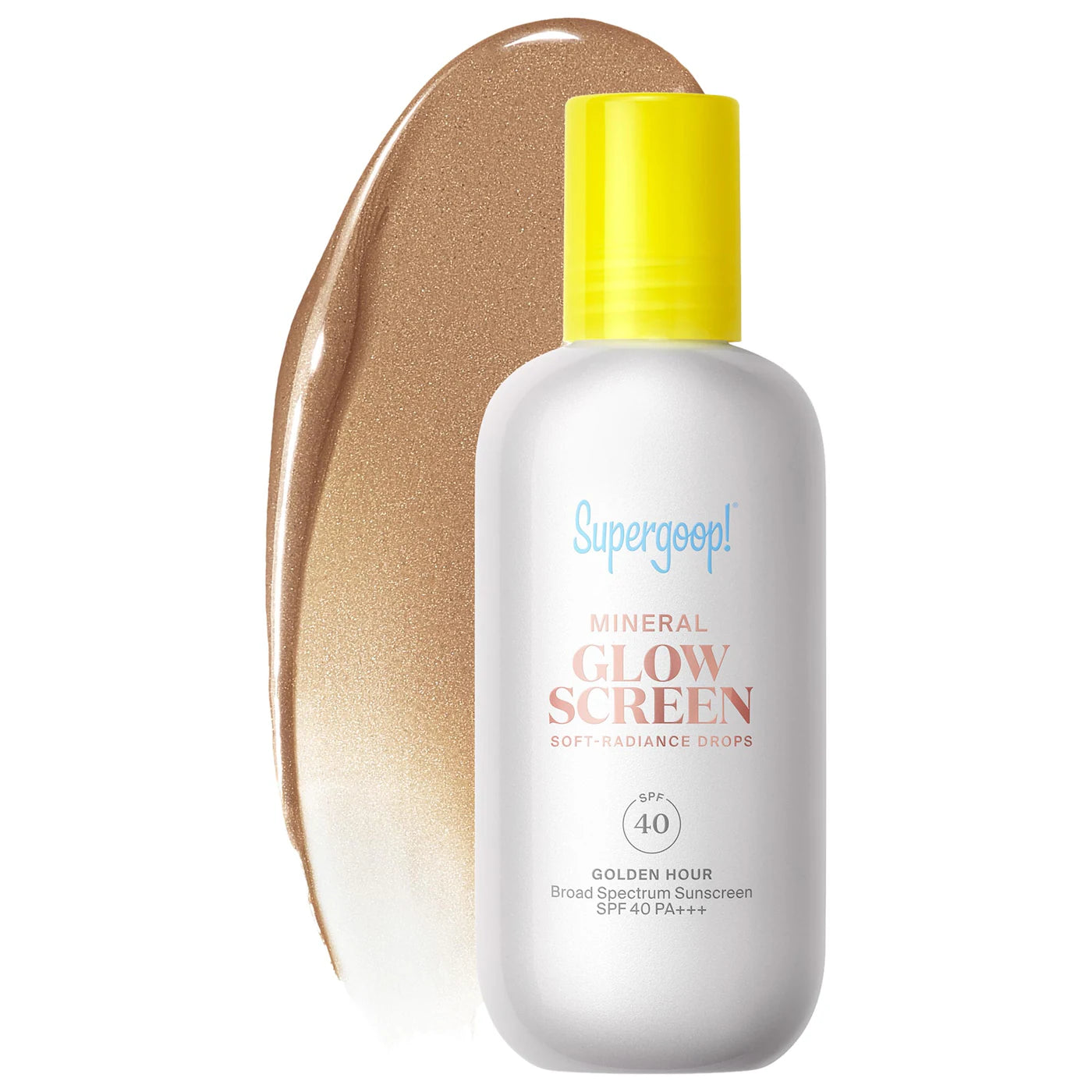 *PREORDEN: Glowscreen Soft-Radiance Drops Mineral SPF 40 - Supergoop! / Protector solar líquido luminoso
