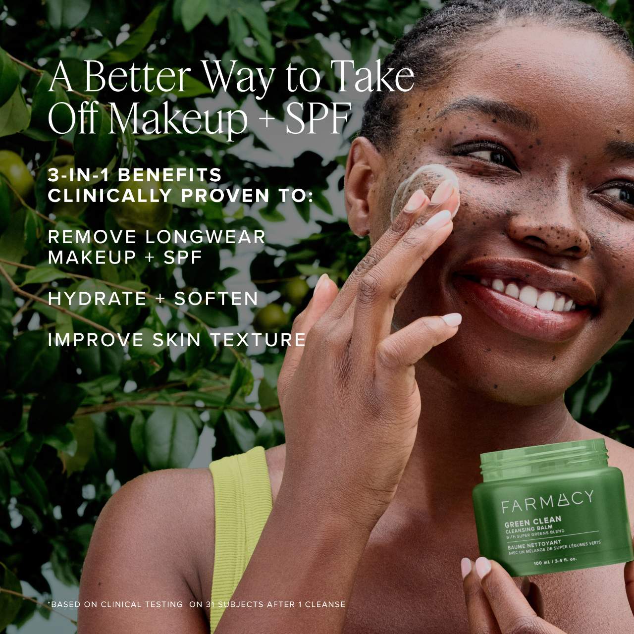 *PREORDEN: Green Clean Makeup Removing Cleansing Balm - Farmacy / Balsamo desmaquillante