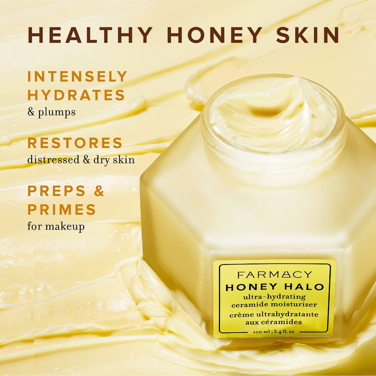 *PREORDEN: Honey Halo Ultra-Hydrating Ceramide Moisturizer - Farmacy / Crema ultrahidratante con ceramidas