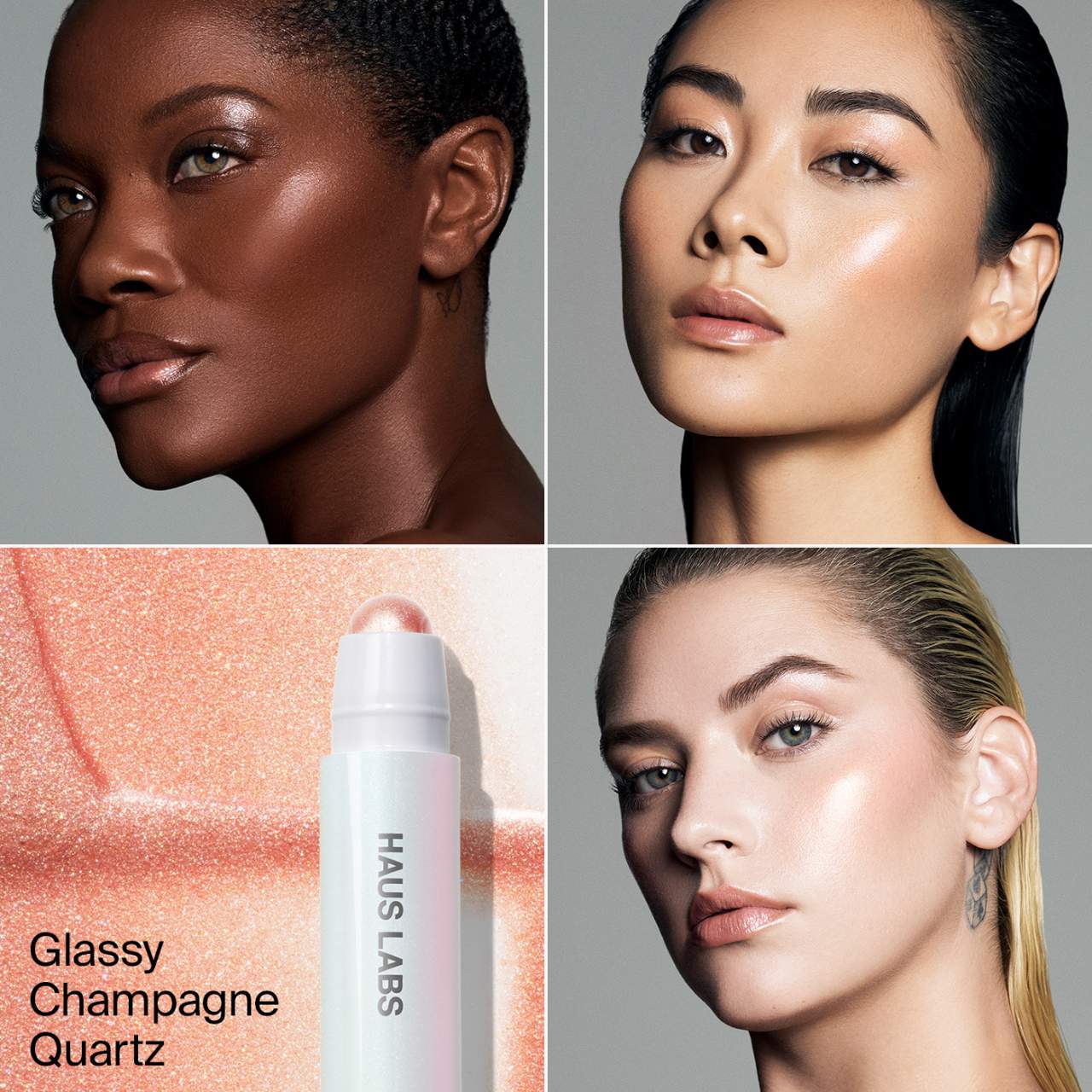 Bio-Radiant Glassy Balm Highlighter Stick - HAUS LABS BY LADY GAGA / iluminador en barra
