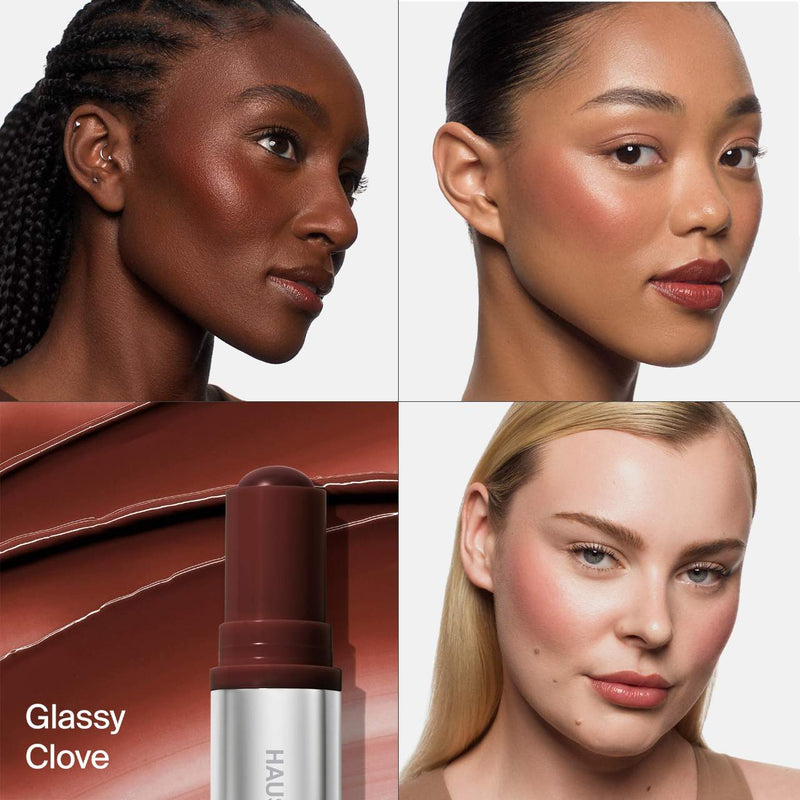 Color Fuse Longwear Hydrating Glassy Lip + Cheek Blush Balm Stick - HAUS LABS BY LADY GAGA / Rubor en crema