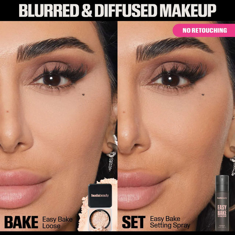 Easy Bake Blurring Setting Spray with 16-Hour Wear - HUDA BEAUTY / Spray fijador de maquillaje