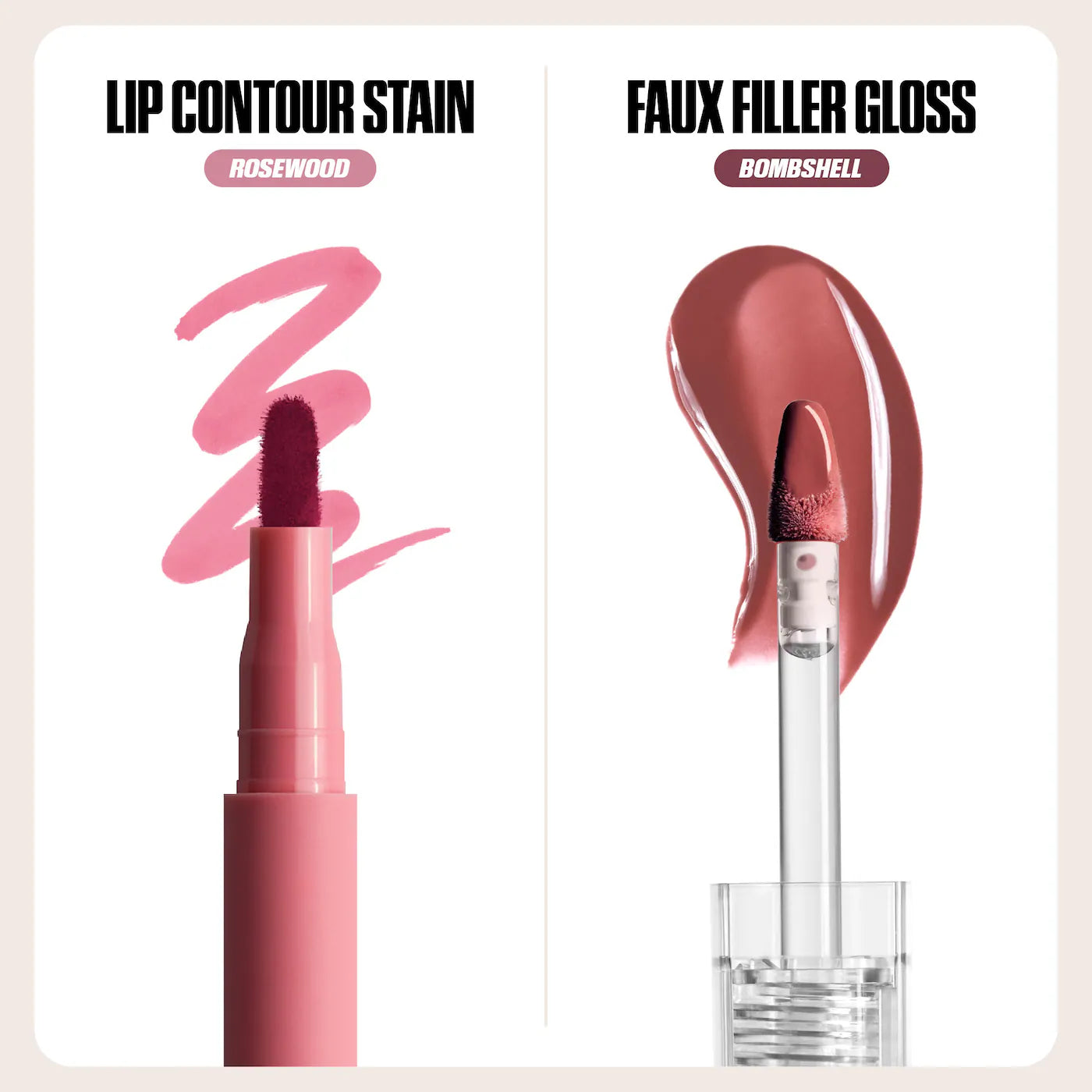 *PREORDEN: Make Out Sesh Lip Stain and Lip Gloss Duos - HUDA BEAUTY / Set 2 pzas labios