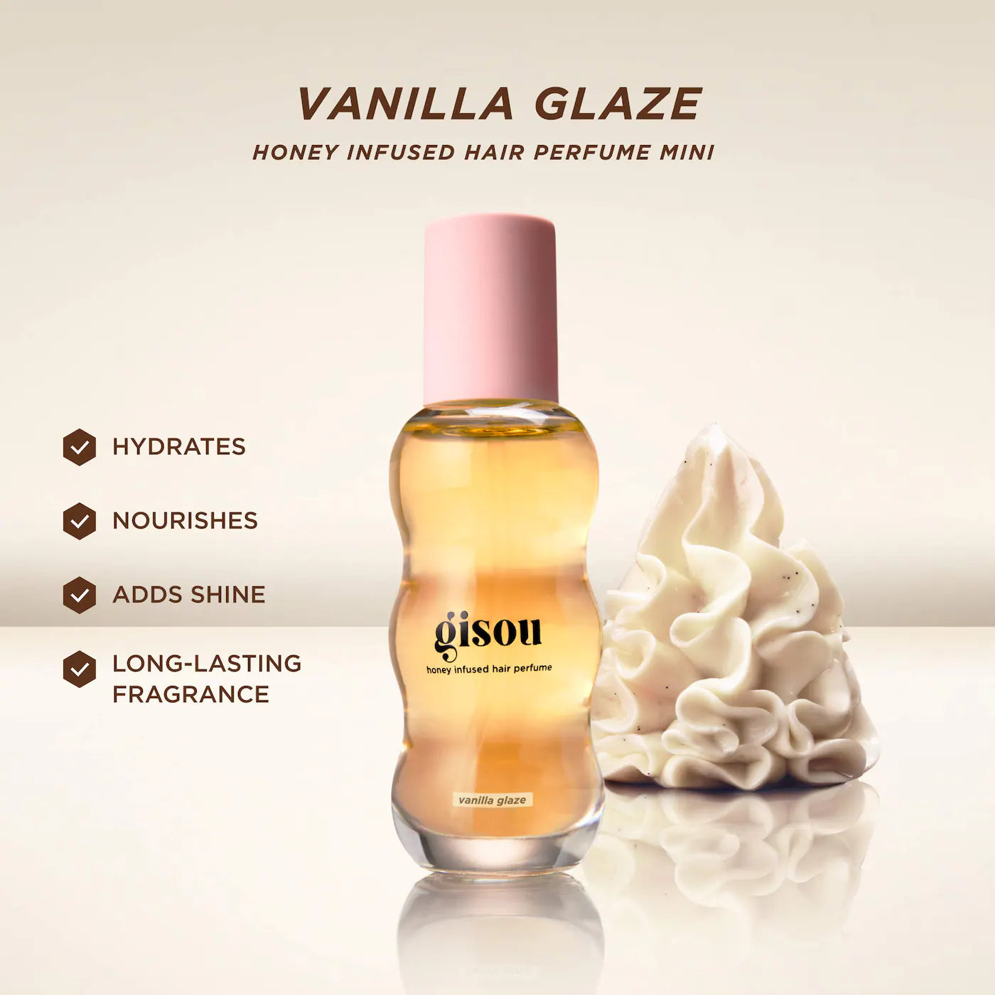 *PREORDEN: Mini Honey Infused Hair Perfume in Vanilla Glaze - Gisou / Mini perfume para el cabello
