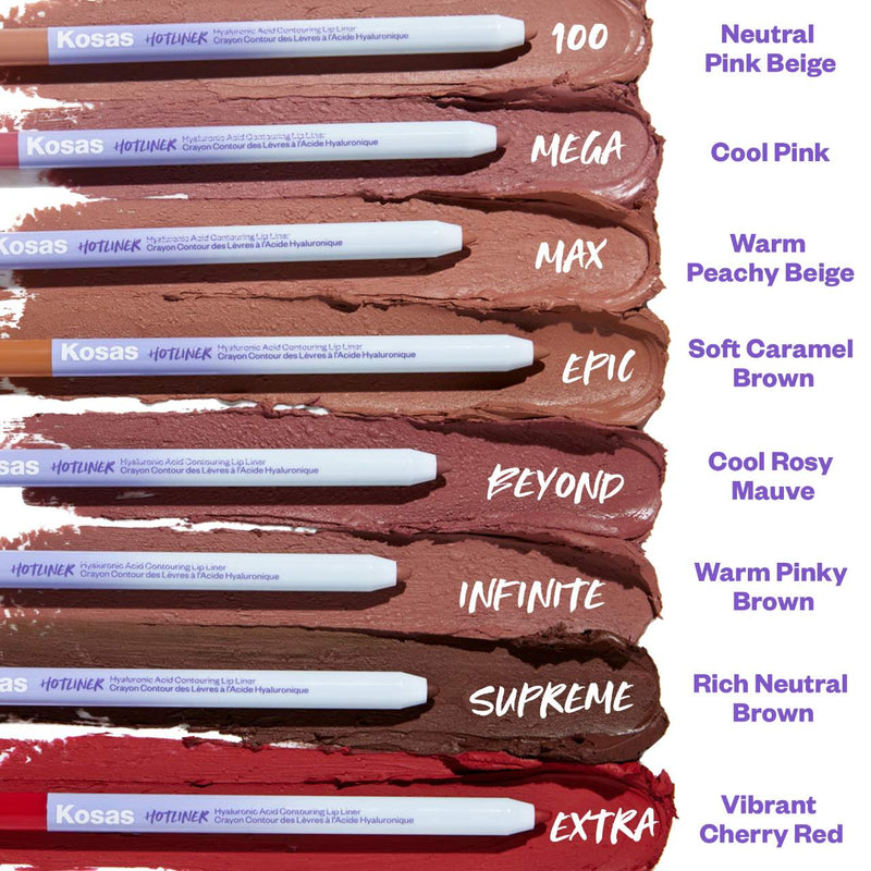 *PREORDEN: Hotliner Hyaluronic Acid Contouring Lip Liner - Kosas / Lápiz para labios