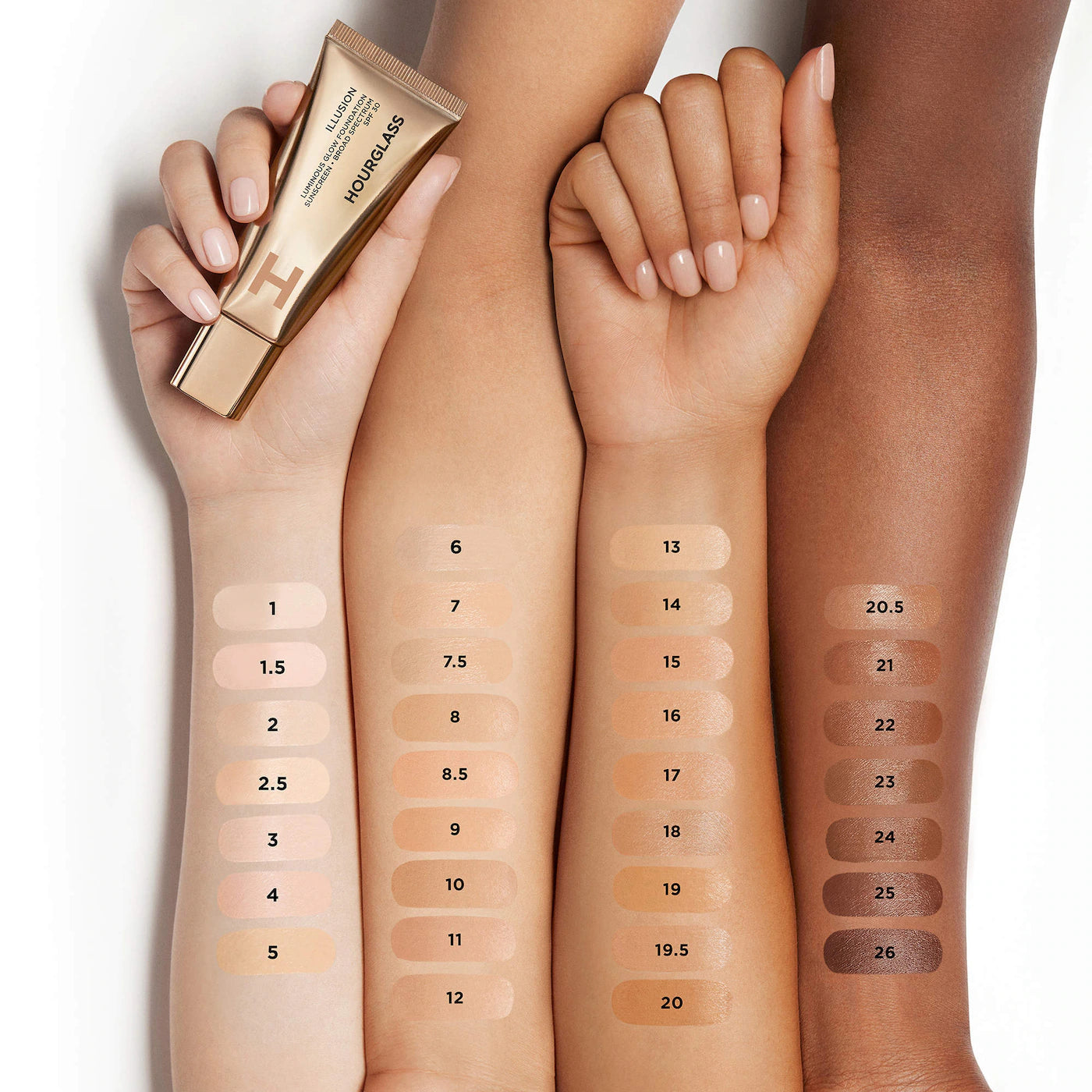 *PREORDEN: Illusion Luminous Glow Foundation SPF 30 - Hourglass / Base luminosa