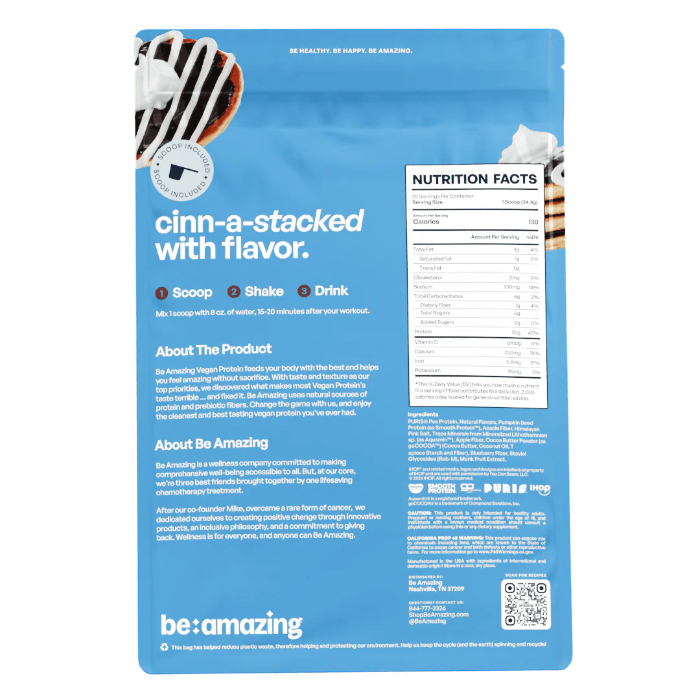 IHOP® Cinn-A-Stack® Pancakes -  be amazing / Proteína en polvo