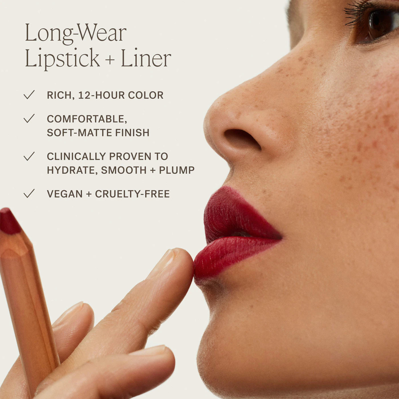 *PREORDEN: Lip Sketch Hydrating Lipstick + Lip Liner Crayon - ILIA / Lapiz labial