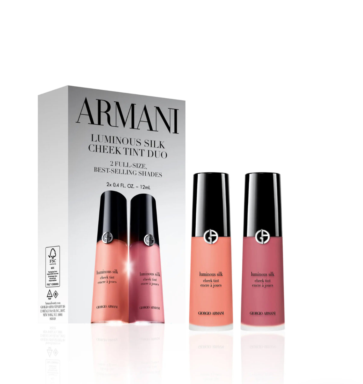 *PREORDEN: Luminous Silk Cheek Tint Duo Value Set - Armani Beauty /Set 2 piezas Rubor liquido duradero
