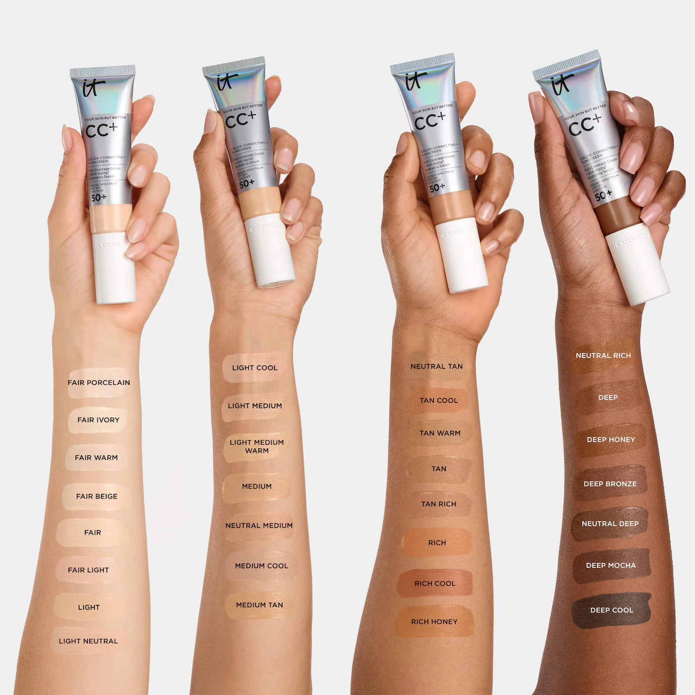 *PREORDEN: CC+ Cream Full Coverage Color Correcting Foundation with SPF 50+ - IT Cosmetics / Base de maquillaje con SPF