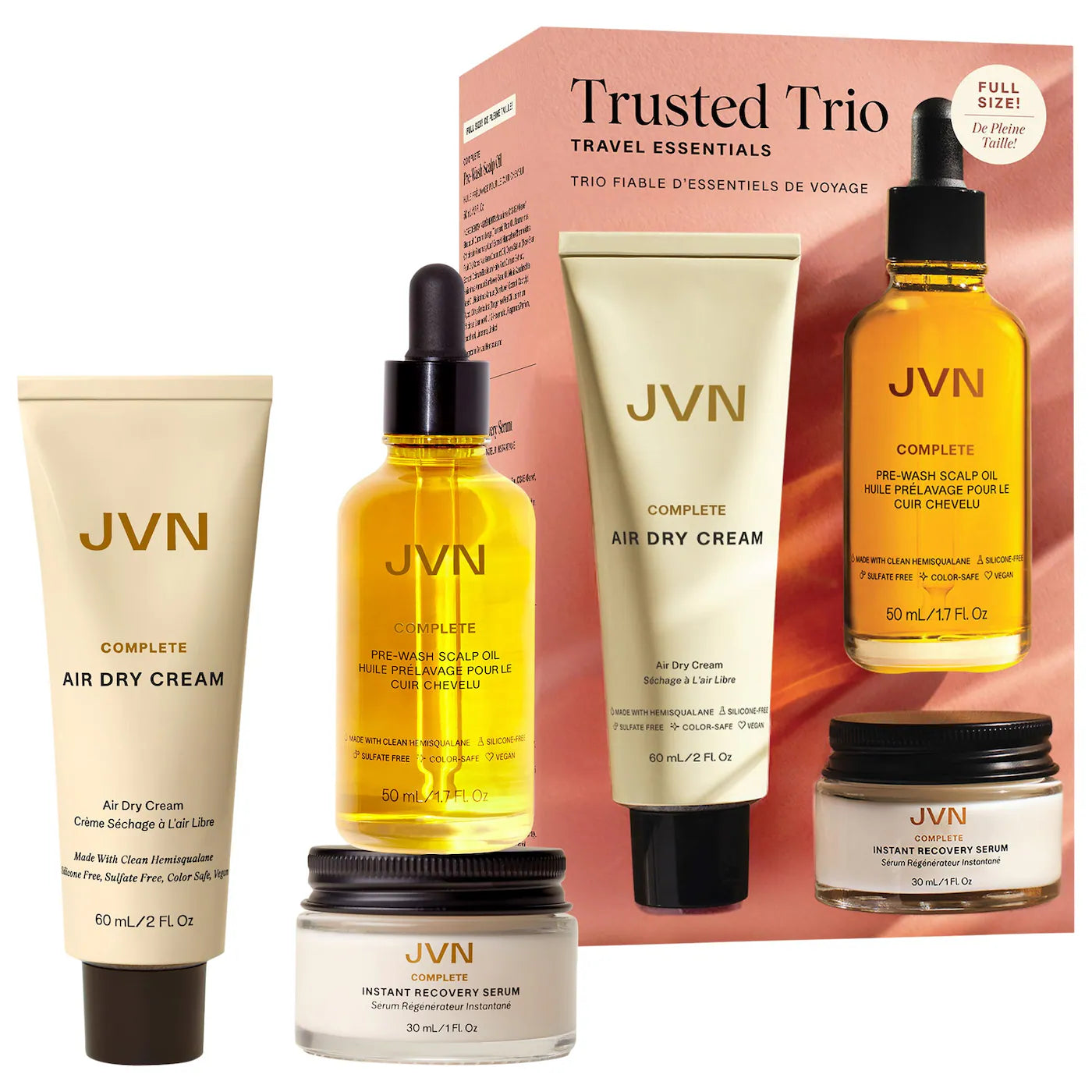 Trusted Trio Essentials - JVN /  Set reparador de cabello