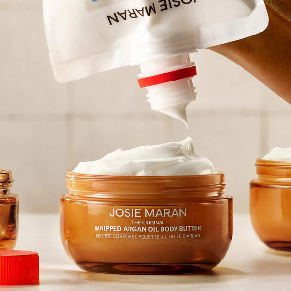 *PREORDEN: Vanilla Vibezzz - Whipped Argan Oil Refillable Firming Body Butter Jar - Josie Maran / Hidratante corporal