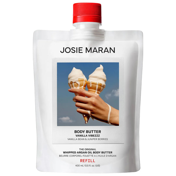 *PREORDEN: Vanilla Vibezzz - Whipped Argan Oil Refillable Firming Body Butter Jar - Josie Maran / Hidratante corporal