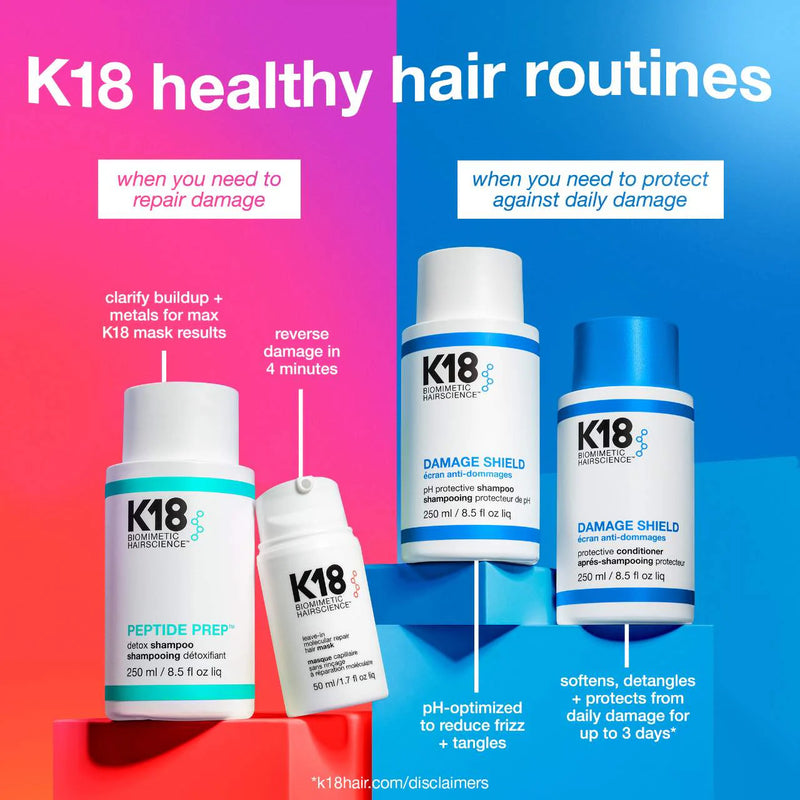 *PREORDEN: DAMAGE SHIELD Protective Conditioner 250mL - K18 Biomimetic Hairscience / Acondicionador para el color
