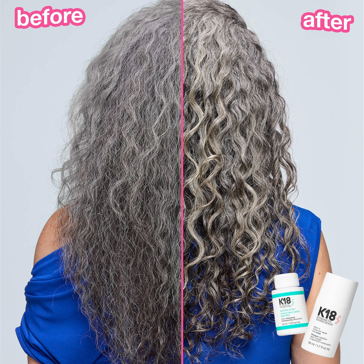 *PREORDEN: Detox + Repair Leave-In Molecular Repair Mask & Mini Detox Shampoo Gift Set- K18 / Set reparador de cabello