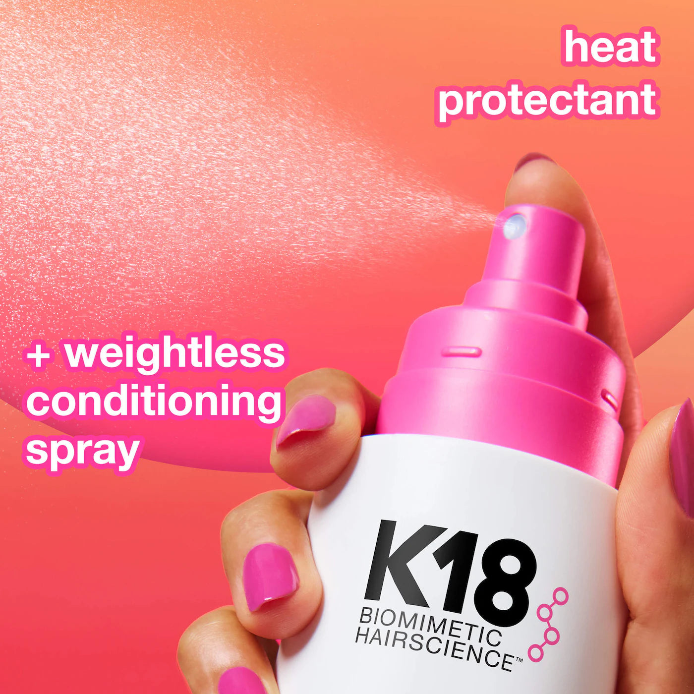 *PREORDEN: HeatBounce™ Leave-In Conditioner Heat Protectant - K18 Biomimetic Hairscience / Acondicionador sin enjuage