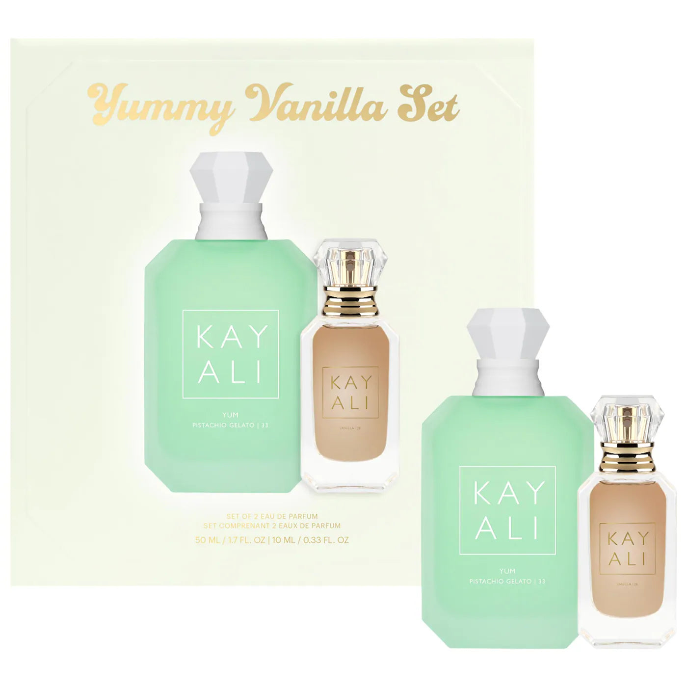 YUMMY Vanilla Perfume Set - Kayali / Set 2 pzas perfume