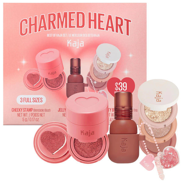 *PREORDEN: Charmed Heart Face Set - Kaja / Set 3 pzas tinta + sombras + rubor