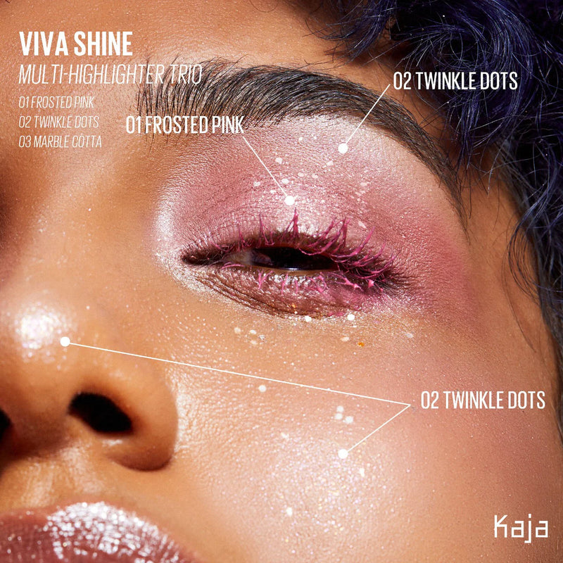 *PREORDEN: Viva Shine Bento Highlighter + Eyeshadow Palette - Kaja / Iluminador y sombras