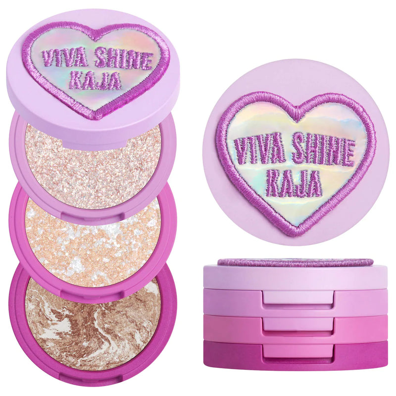 *PREORDEN: Viva Shine Bento Highlighter + Eyeshadow Palette - Kaja / Iluminador y sombras