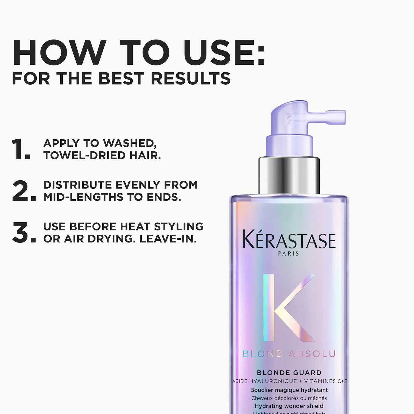 *PREORDEN: Blond Absolu Blonde Guard Hydrating Leave-In Conditioner Spray with Hyaluronic Acid - Kérastase / Acondicionador en spray sin enjuage