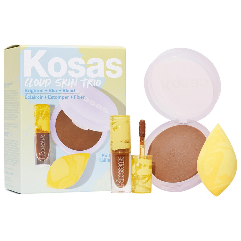*PREORDEN: Kosas Cloud Skin Complexion Bestsellers Set - Kosas / Set 3 pzas polvo, corrector y esponja