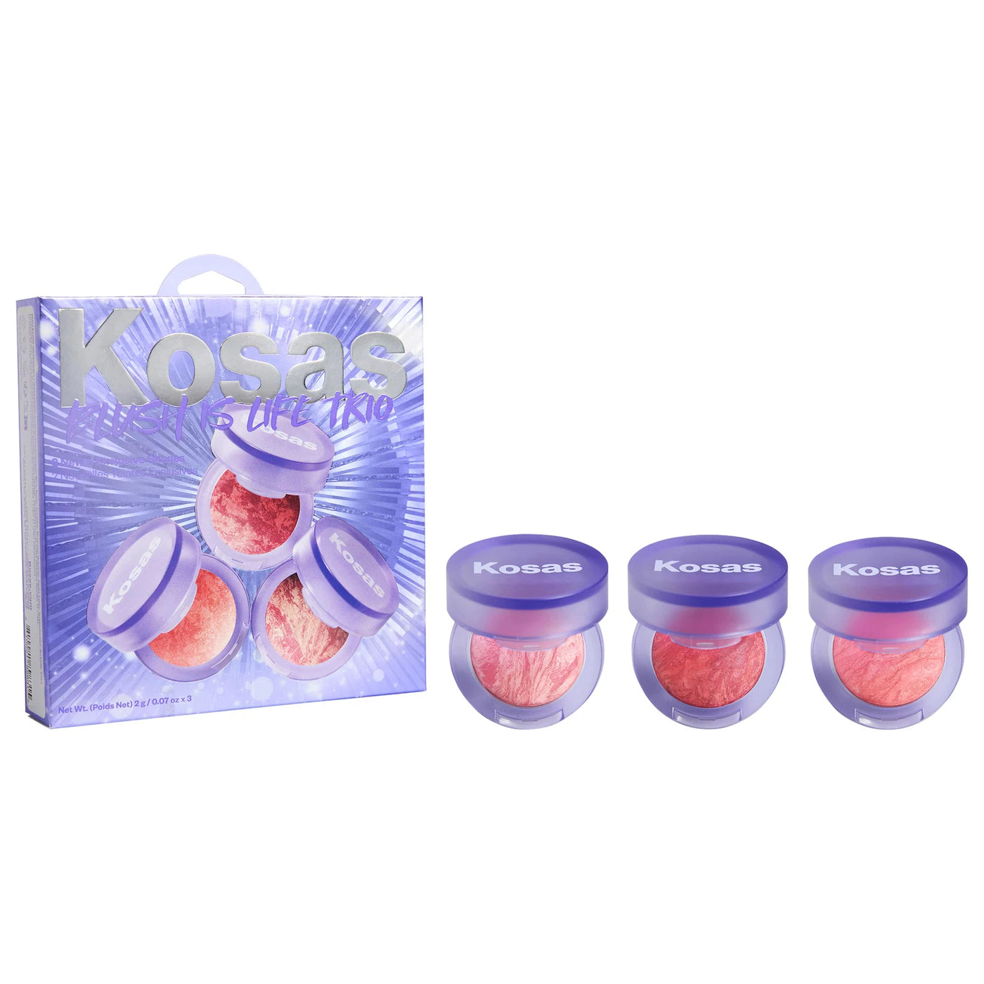 *PREORDEN: Mini Blush is Life Trio Gift Set - Kosas / Set 3 pzas mini rubor en polvo
