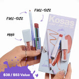 Plump & Juicy Lips Trio - Kosas / Set 3 pzas para labios