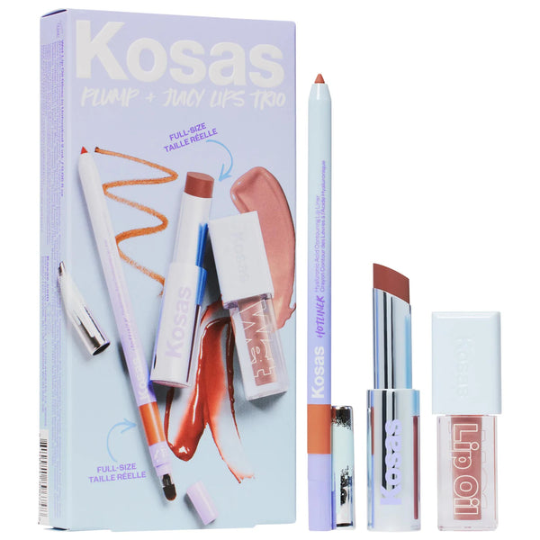 Plump & Juicy Lips Trio - Kosas / Set 3 pzas para labios